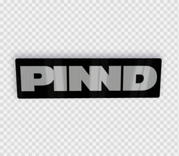 Metallic PINND Logo Sticker